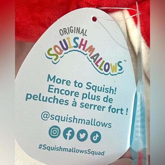 Squishmallows Baiden Red Dragon Plush Gold Accents with Boba Drink NWT - Picture 6 of 16